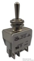 644H/2 - Toggle Switch, On On On, DP3T, 250V AC / 24V DC, 10A