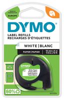 S0721510 - LetraTAG Label Tape - 12mm x 4m White Paper