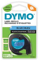 S0721650 - LetraTAG Label Tape - 12mm x 4m Blue Plastic