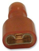 FDFNYD1-250 - Push On Crimp Terminal, Female, 6.35mm x 0.8mm, Red, x100