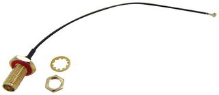R-134G7210150CA - RF Cable Assembly, IP67, 90° U.FL Plug to SMA RP Bulkhead Jack, 50ohm, 150mm