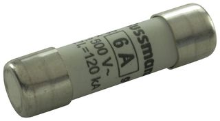 C10G6 - Industrial Fuse, 10mm x 38mm, 500V AC, 6A