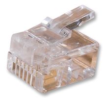 7001-6P6C - Plug, RJ12, 6P6C, Flat