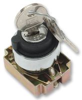 RCAS-SWK2 - Metal Keylock Operated Selector Switch, 2 Position Key, Maintained / Off, 22mm