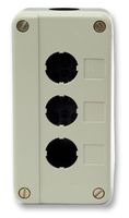 RC-3M - Dual Hole Metal Control Station Enclosure, Grey 134x68x51mm, IP65, For 22mm Switches