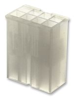39-01-3083 - Mini-Fit Jr. Plug Housing, 4.2mm Pitch, 2 Row without Panel Mount Ears, 8 Way