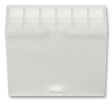 39-01-3129 - Mini-Fit Jr. Plug Housing, 4.2mm Pitch, 2 Row without Panel Mount Ears, 12 Way