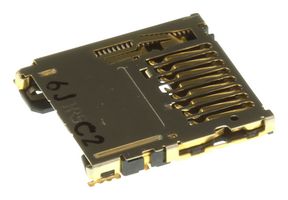 DM3BT-DSF-PEJS - SMD Right Angle Memory Card Connector, MicroSD,  Push-Push, 8 Contacts