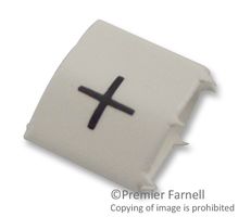 LHS3-1TW/+ - Pre-Printed Heat Shrink Cable Marker, +, White, 3mm, 100 Pack