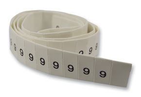 LHS6-2TW/6 - Pre-Printed Heat Shrink Cable Marker, 6, White, 6mm, 100 Pack