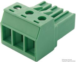 1804917 - Pluggable Terminal Block, 7.62 mm, 3 Ways, 24 AWG, 10 AWG, 4 mm², Screw
