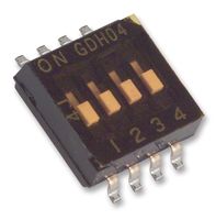 1571983-5 - 4 Pole DIP / SIP Slide Switch, SPST, 24V DC, 25mA