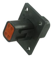 DT044P-CL06 - Recept, Flange Mount, DT Series, Pins, 4 Way