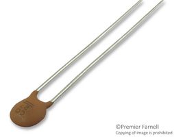 D821K20Y5PH63J5R - Ceramic Disc Capacitor, 820 pF, 100 V, ± 10%, Y5P, 5 mm, Radial Leaded