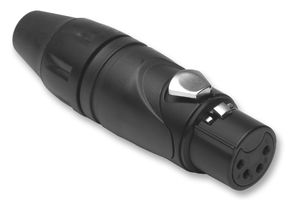 AX4FB-AU - Socket, XLR, Free, Black Gold, 4 Way