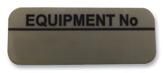 7827642 - Equipment No. Labels Partially Laminated 15 x 40mm Vinyl 100 Pack Green