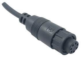 2CT3004-W07300 - Cable Assy, 7 Way Circular Socket to Free End, 5A, 1m