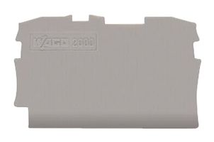 2000-1291 - End and Intermediate Plate, 2 Way, Grey