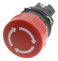 51-256.025 - Emergency Stop Button Switch, 1NO / 1NC, OFF ON, 5A, 250V AC