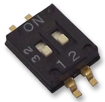 A6H2101 - 2 Pole Slide DIP / SIP Switch, SMD, SPST, 24V DC, 25mA