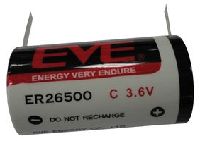 ER26500T - C 8.5Ah 3.6V Lithium Thionyl Chloride Battery, Solder Tab