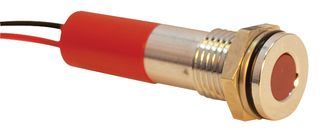 Q8F3CXXR24E - LED Indicator 8mm Flush Red 24V