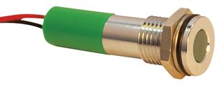 Q8F3CXXG12E - LED Indicator 8mm Flush Green 12V