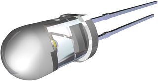 SLX-LX5093UWC/C - High Brightness LED, 5mm White LED, White, 40 °, 1.3 lm, 100 mA