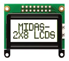 MC20805B6W-FPTLW-V2 - LCD Display Module, 2x8, White, BSTN Trasmissive