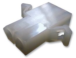 03-09-1027 - 2.36mm Diameter Standard .093" Pin & Socket Receptacle Housing, 2 Way, with Pre-bent Mounting Ears