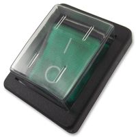 C1353ALGNCB - Antimicrobial Rocker Switch, On Off, SPST, Green, 250V AC, 16A