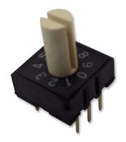MCRH4HAF-10R-V-B - 10 Position Rotary Coded Switch, BCD, 24V DC, 25mA, 4x1