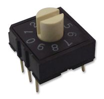 MCRH2MAF-10R-V-B - 10 Position Rotary Coded Switch, BCD, 24V DC, 25mA, 3x2