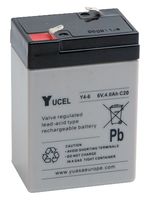 Y4-6 - Yucel 6V 4Ah Sealed Lead Acid Battery