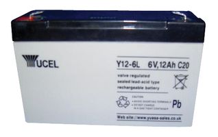 Y12-6L - Yucel 6V 12Ah Sealed Lead Acid Battery