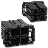 917807-2 - 4 Way Socket Receptacle Housing, Latch Locking