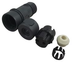PXP6011/02S/ST/0507 - 2 Pole Inline Circular Flex Cable Socket, Screw Termination