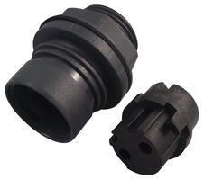 PXP6012/02S/ST - 2 Pole Circular Front Panel Mount Socket, Screw Termination