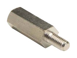 R30-3001402 - Brass Threaded Hex Standoff / Spacer, Male to Female, M3 x 14mm + 6mm Stud