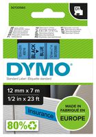S0720560 - D1 Standard Label Tape - 12mm x 7m, Black on Blue