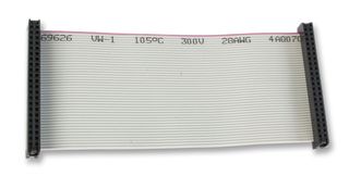 FC40150-S - Lead, 2.54mm, Female to Female, Strain Relief, 150mm, 40 Way
