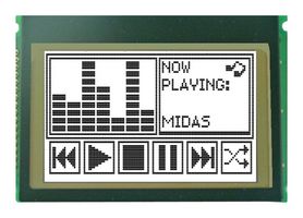 MCCOG240160C6W-FPTLW - LCD Graphic Display Module, 240 x 160, Black on White, 3.3V, Parallel, FSTN Transflective