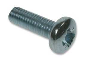 DM2.516PRSTMCZ100DIN7985 - M2.5 x 16mm Steel ZP Pan Head Pozidriv Machine Screws, 100 Pack