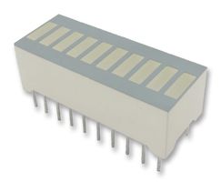 DC-10GWA - LED Bar Graph Array, Green, 20mA, 2.2V, 12mcd, 10 LEDs, 25.4mm x 10.16mm