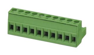 1754601 - Pluggable Terminal Block, 5 mm, 10 Ways, 24 AWG, 12 AWG, 2.5 mm², Screw
