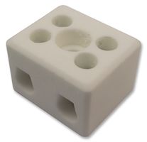 CHTB10/2N - Ceramic Terminal Block, 2 Way, 57A, High Temperature
