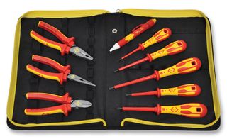 T5954 - VDE Insulated Electrician's Pliers & Screwdriver Kit, 10 Piece