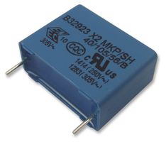 B32923C3474M - Safety Capacitor, Metallized PP, Radial Box - 2 Pin, 0.47 µF, ± 20%, X2, Through Hole