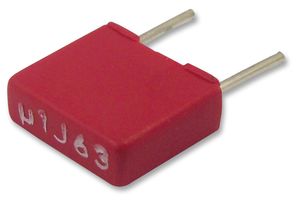 MKS2C041001F00JSSD - General Purpose Film Capacitor, Metallized PET, Radial Box - 2 Pin, 1 uF, +/- 5%, 40 V, 63 V
