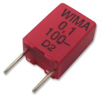 MKP2D031001F00KSSD - General Purpose Film Capacitor, Metallized PP, Radial Box - 2 Pin, 0.1 µF, ± 10%, 63 V, 100 V